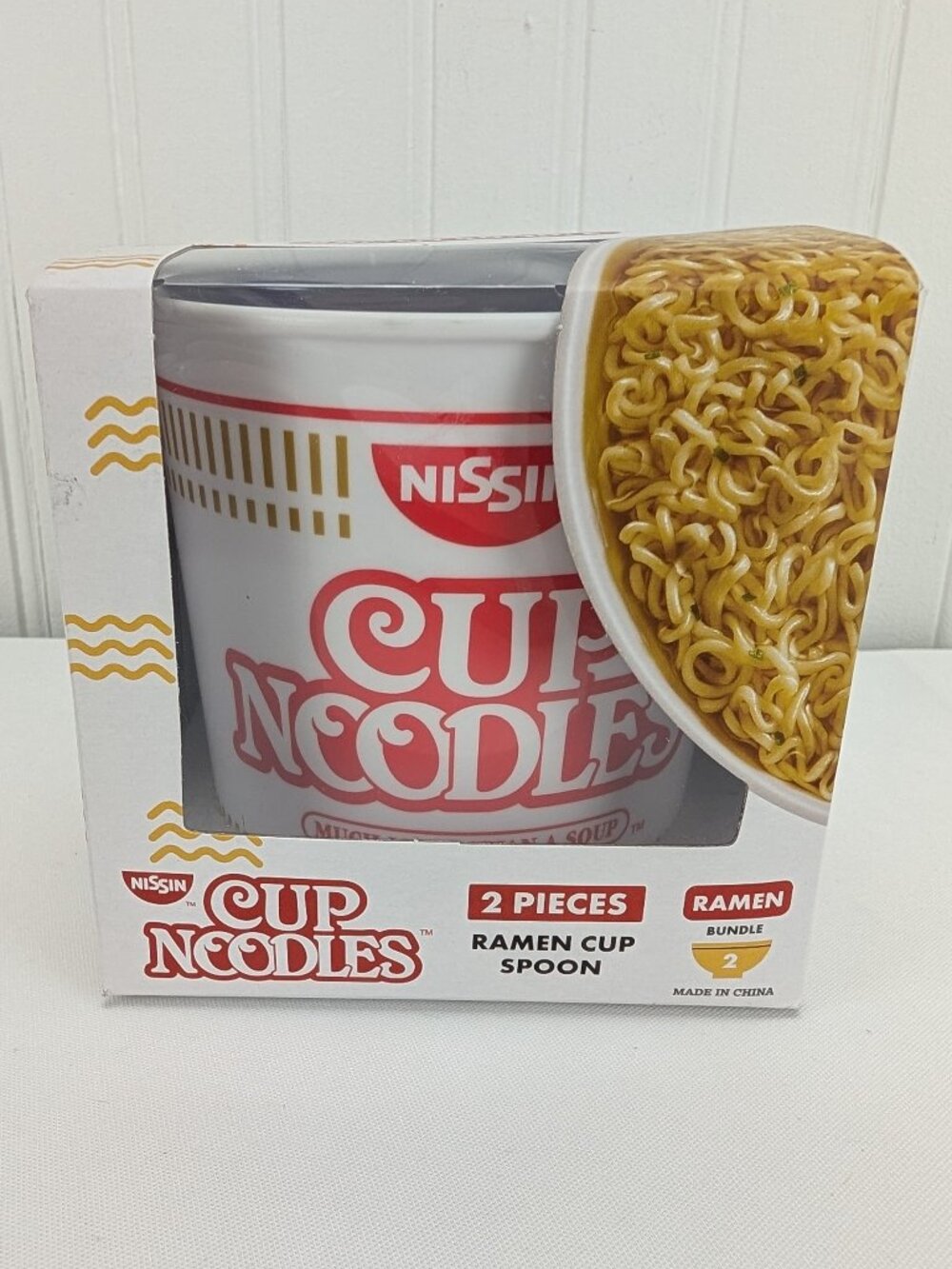 Nissin Cup Noodles Ramen Cup Spoon 2 Piece Bundle Reusable New Gift